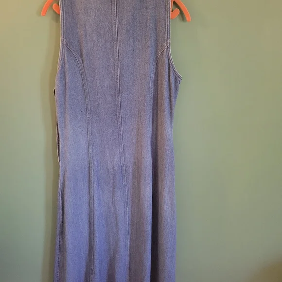 Vintage 90s denim cotton ginny dress - Picture 2 of 5
